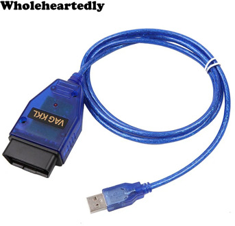 VAG-COM KKL 409.1 OBD2 USB Cable Scanner Scan Tool for Audi VW SEAT Volkswagen Auto Full support of KW 1281 and KW 2000