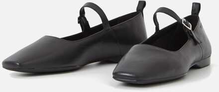 Vagabond Delia Leather Mary Jane Flats in zwart voor dames - EU 38 / UK 5