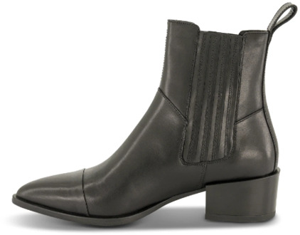 Vagabond Shoemakers Zwarte Leren Laarzen met Elastische Sluiting Vagabond Shoemakers , Black , Dames - 38 Eu,37 Eu,36 EU
