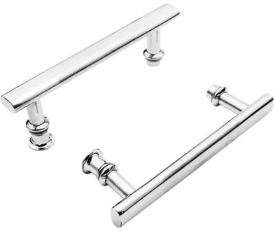 Vagsure 2 stks/partij ABS + Rvs Geborsteld Schuiven Knop Deur Handvat Voor Meubels Interieur Douchecabine Accessoires Hardware