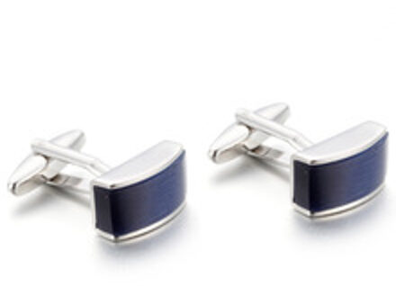 VAGULA Blauw Catseye manchetknopen Franse Manchetknopen links Gemelos Mannen Sieraden 761