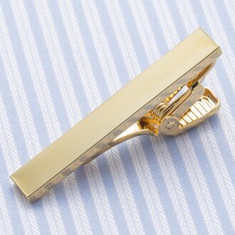 VAGULA Uniform Tie Bar Bruiloft Bruidegom stropdas Pin Business Corbata Korte Tie Clip 4 cm Lengte Goud-Kleur 71