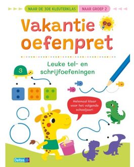 Vakantie Oefenpret - Leuke Tel- En Schrijfoefeningen / Naar De 3de Kleuterklas / Naar - ZNU