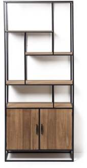 Vakkenkast Charlie met deuren - 170x73x33 cm