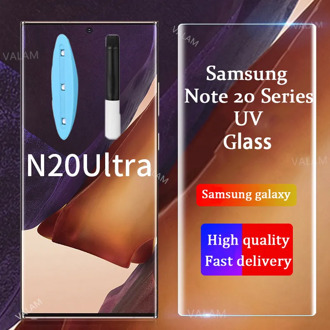 VALAM For Samsung Galaxy Note 20 S20 UItra UV Glass Liquid Full Glue Tempered Glass For Galaxy Note 20 UItra Screen Protector