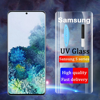 VALAM UV Glue Tempered Glass For Samsung Galaxy S9 S8 S10 S20 Plus Ultra Screen Protector For Samsung Note 8 9 10 Plus Glass