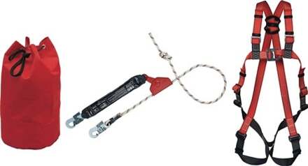 Valbeveiligingsset | EN361, EN353-2 | 3-delig | 1 stuk - 41101 - 41101