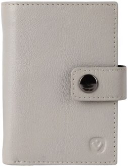 Valenta Card Wallet Leather MagSafe Luxe off white Dames portemonnee Wit - H 9 x B 6.2 x D 0.8