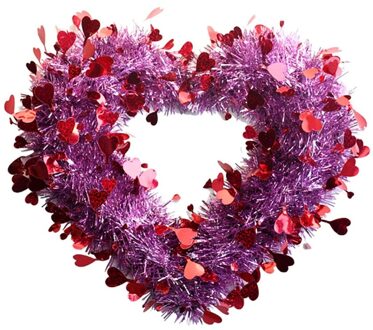Valentijn Hart Kransen Hartvormige Kransen Met Folie Harten Opknoping Valentijn B