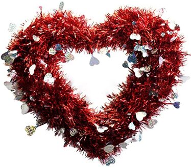 Valentijn Hart Kransen Hartvormige Kransen Met Folie Harten Opknoping Valentijn