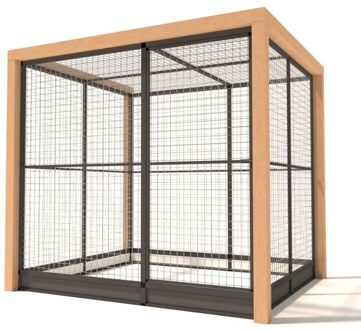 Valentijn - Kattenren - Aluminium - Antraciet - 224x190x202 cm