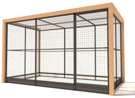 Valentijn - Kattenren - Aluminium - Antraciet - 345x190x202 cm