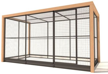 Valentijn - Kattenren - Aluminium - Antraciet - 380x190x202 cm