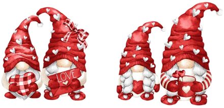 Valentijnsdag Decoraties Outdoor Tuin Gazon Yard Teken Met Stakes 4 Pcs Rode Hoed Liefde Creatieve Cartoon Tuin Decoratie