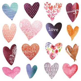 Valentijnsdag Muursticker Mooie Liefdevolle Hart Romantische Verwijderbare Sticker Venster Paster Voor Slaapkamer Woonkamer Decor