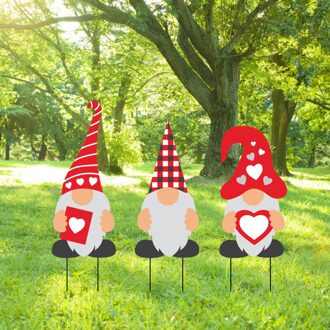 Valentijnsdag Party Yard Borden Stakes Huwelijksverjaardag Ornamenten Decor Huis Tuin Yard Hout Plaques Decoratie Maison # T1P