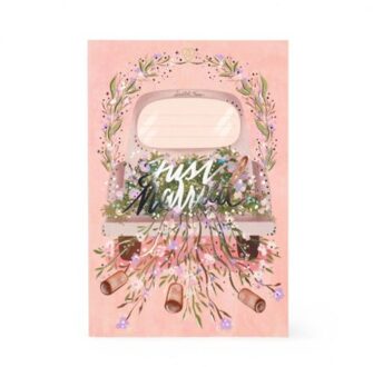 valentijnsdag scratch-off wenskaart - just married