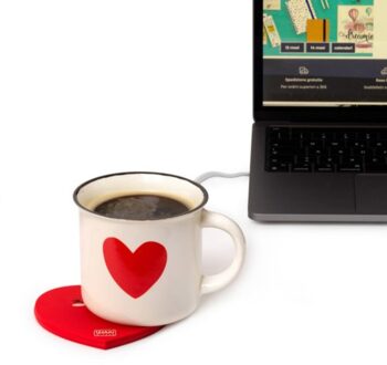 valentijnsdag warm it up usb-bekerverwarmer - heart