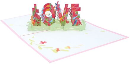 Valentijnsdag Wenskaarten 3D Romantische Uitnodigingen Kaarten Hollow Festival Kaart Voor Event Party Benodigdheden