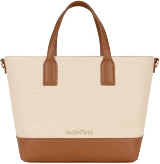 Valentino Atena Shopping Bag naturale/cuoio handtas dames Beige - H 43 x B 24.5 x D 14 cm