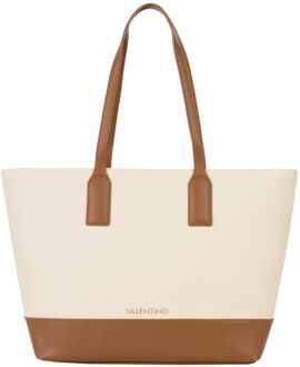 Valentino Atena Shopping Bag naturale/cuoio schoudertas dames Beige - H 45 x B 27.5 x D 13 cm