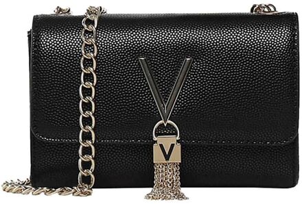 Valentino Divina Pochette nero/gold crossbody dames Zwart - H 11.5 x B 17 x D 4 cm