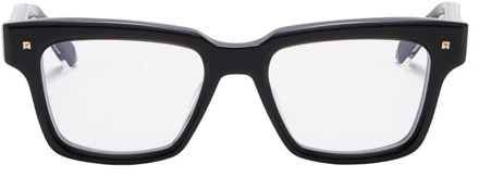 Valentino Gedurfde zwarte RX rechthoekige bril Valentino , Black , Dames - ONE Size