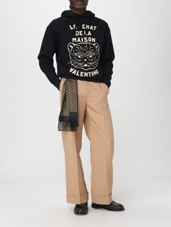 Valentino Grafische Print Relaxed Fit Hoodie Zwart