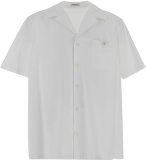 Valentino Katoenen shirt in Valentino-stijl Valentino , White , Heren - L,M,S