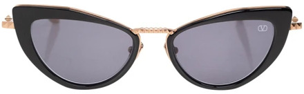 Valentino Kattenogen zonnebril Valentino , Black , Dames - ONE Size