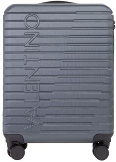 Valentino Mercury Small-Size Carry On Suitcase gun metal hardcase koffer Zilver - H 54 x B 38 x D 20 cm