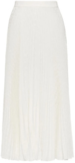 Valentino Midi Skirts Valentino , White , Dames - S,Xs