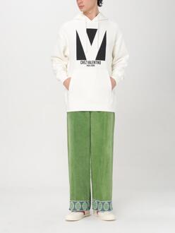 Valentino Overmaatse Hoodie met Grafische Print Wit