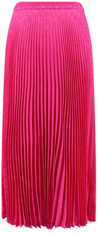 Valentino Roze Zijden Rok met Ritssluiting Valentino , Pink , Dames - S,Xs