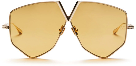 Valentino Sunglasses Valentino , Yellow , Dames - ONE Size