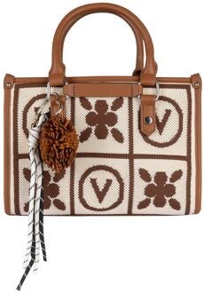 Valentino Tyle Shopping Bag cuoio/multicolor handtas dames Cognac - H 18 x B 25 x D 13 cm