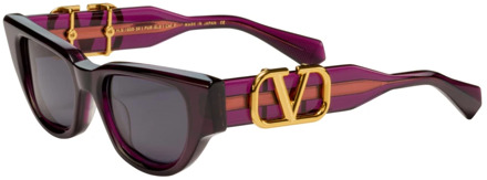 Valentino V - DUE Zonnebril in Crystal Purple Valentino , Purple , Dames - 50 MM