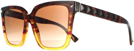 Valentino Vierkant Dames Havana Oranje gradiënt bruine gradiënt VA4098