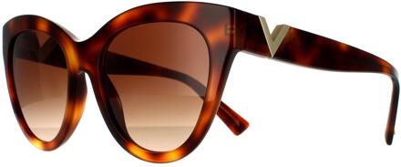Valentino zonnebril VA4089 501113 Licht Havana Brown Gradiënt Bruin