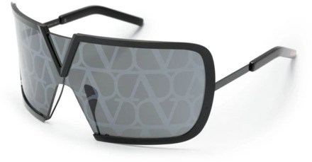Valentino Zwarte zonnebril voor dagelijks gebruik Valentino , Black , Dames - ONE Size