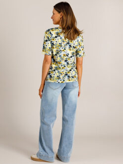 Valina shirt flower Ecru - 38