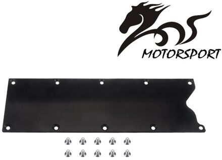 Valley Pan Cover Plaat Low Profile Klop Sensor Verwijderen Voor Lsx LS1 Gen 3 zwart