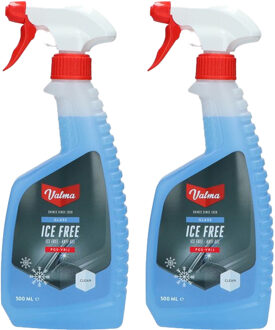 Valma Ruitenontdooier spray - 2x - voor auto - 500 ml - antivries sprays - winter/vorst