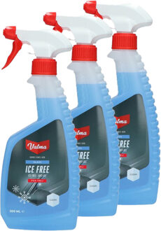 Valma Ruitenontdooier spray - 3x - voor auto - 500 ml - antivries sprays - winter/vorst