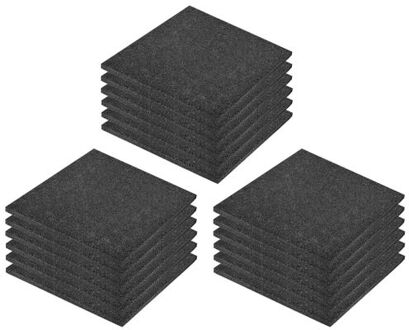 Valtegels 18 st 50x50x3 cm rubber zwart Multikleur