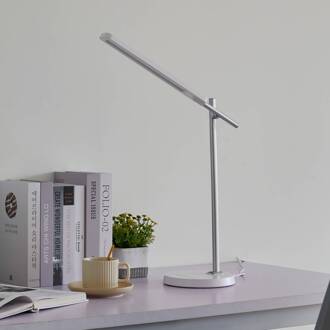 Valtorin LED bureaulamp, wit mat wit