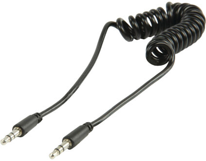 Valueline 1m, 3.5mm audio kabel Zwart