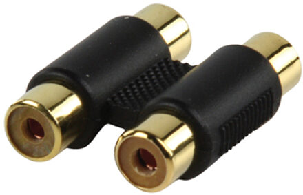 Valueline Ac-027 gold Adapter Plug 2x Rca Kontra Stekker - 2x Rca Kontra Stekker met Vergulde Kontakten