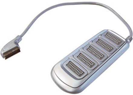 Valueline SCART Schakelaar 5x SCART, 0,5m Adapter