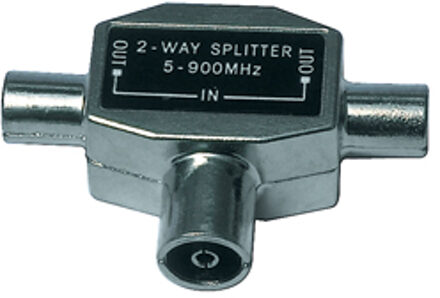Valueline T-SPLT FMM Kabelsplitter Zilver Kabel splitter/combiner